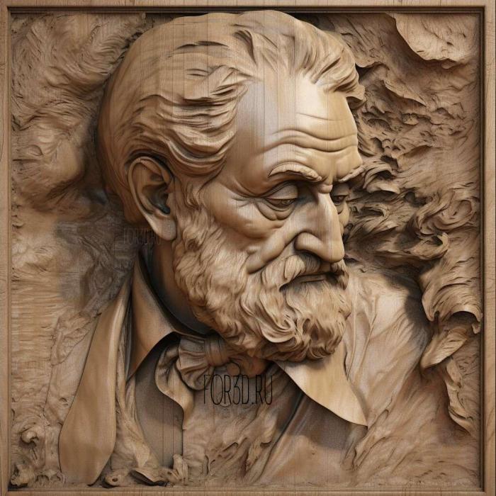 Giuseppe Verdi 3 stl model for CNC